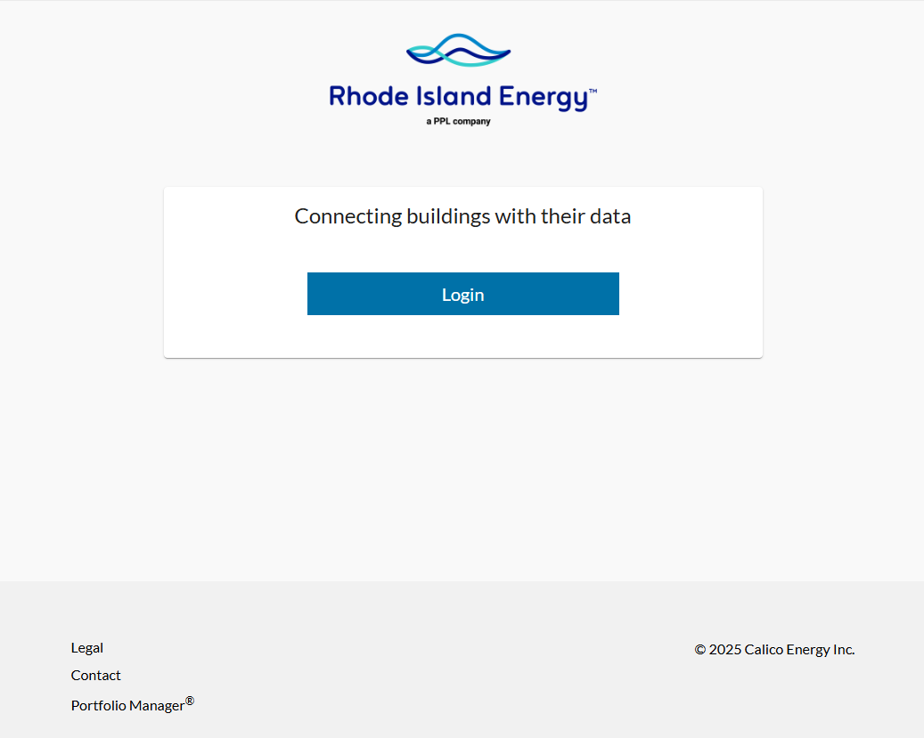 Building Data Portal Login