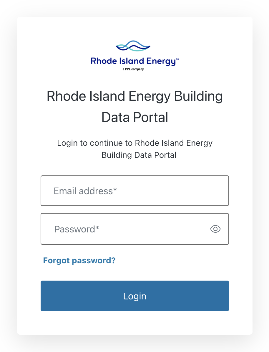 Building Data Portal Login