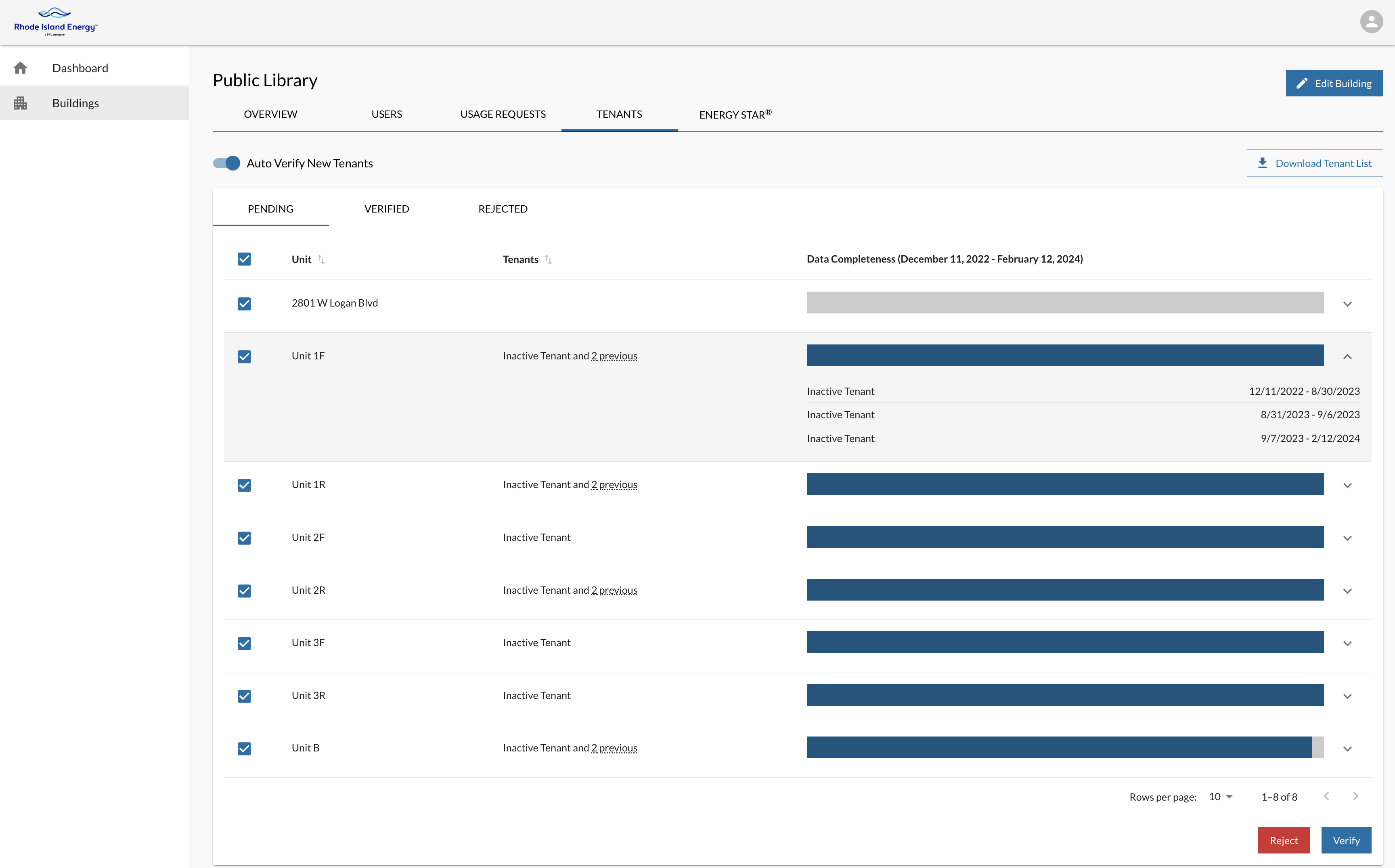 BDP Tenant Verification