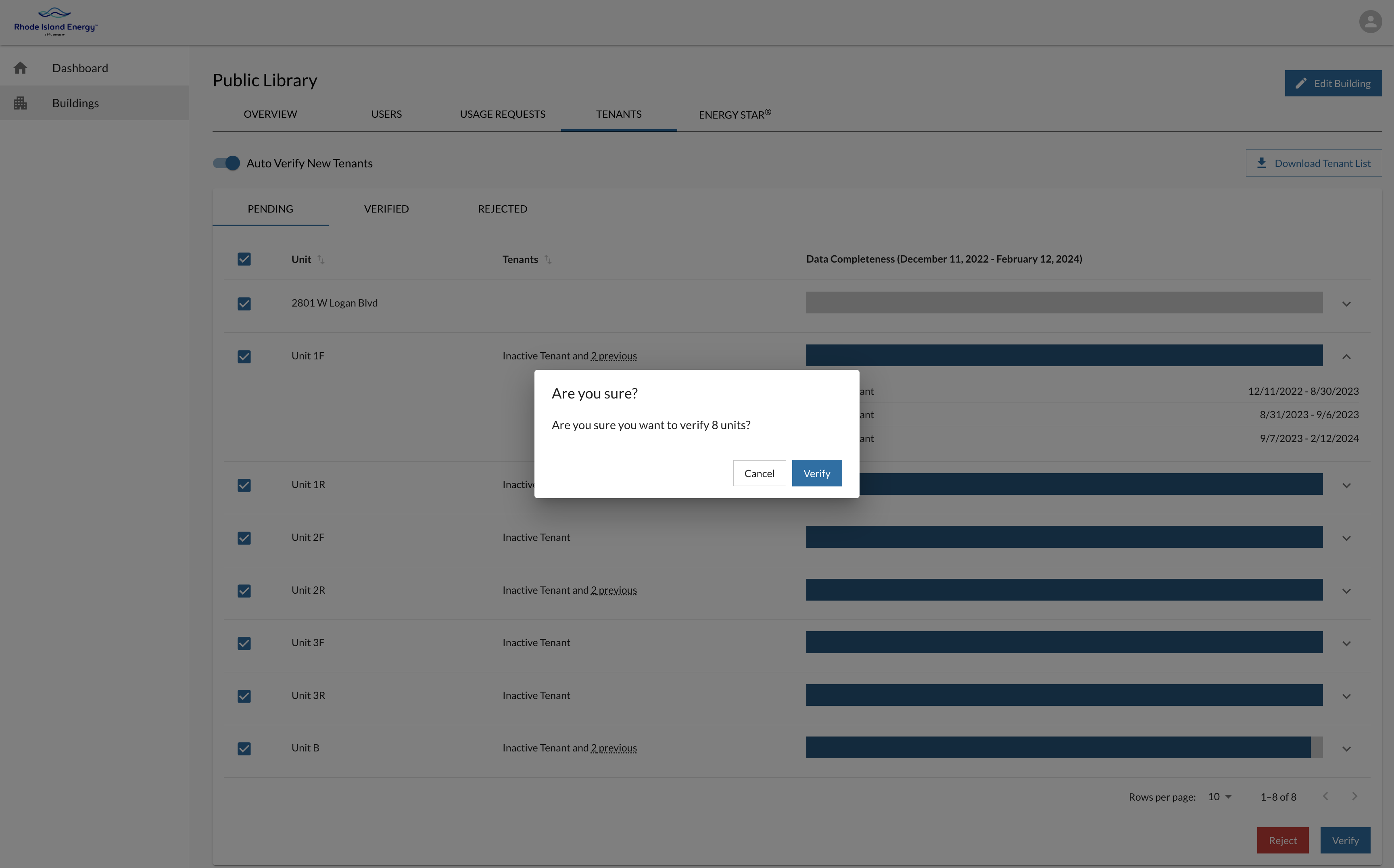 BDP Tenant Verification