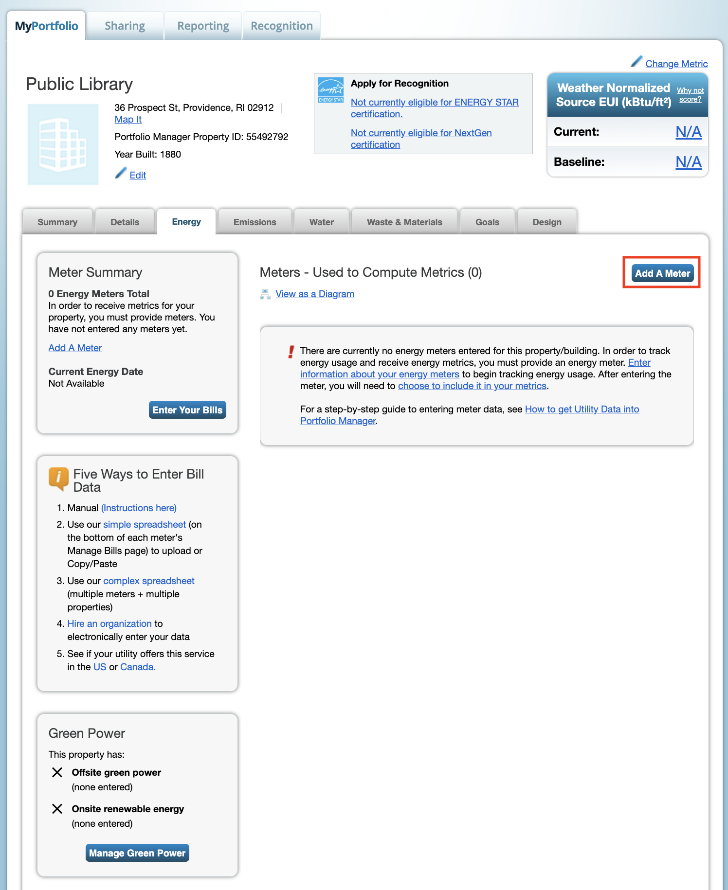 ENERGY STAR Add Meter