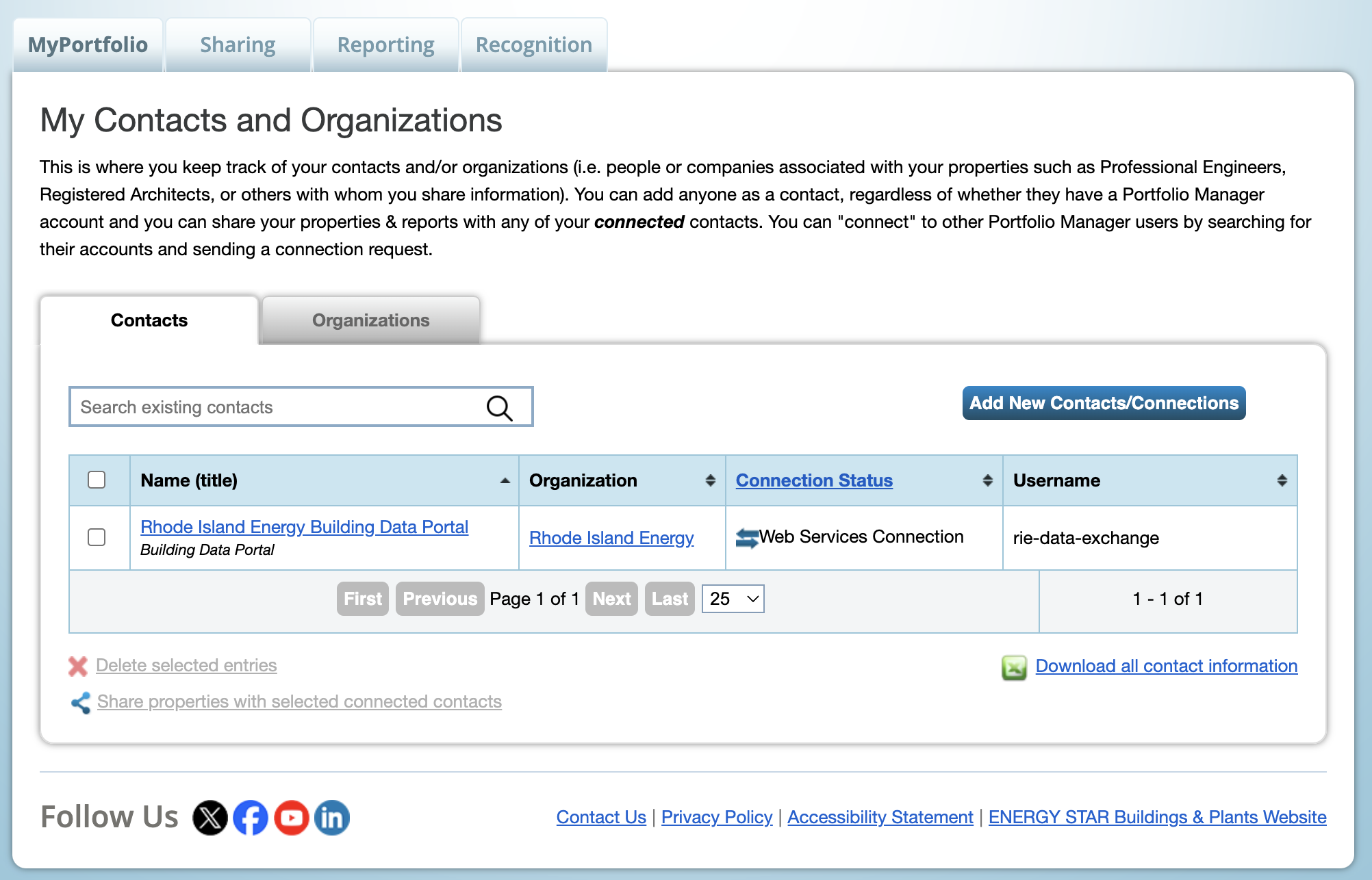 ESPM Search Contacts